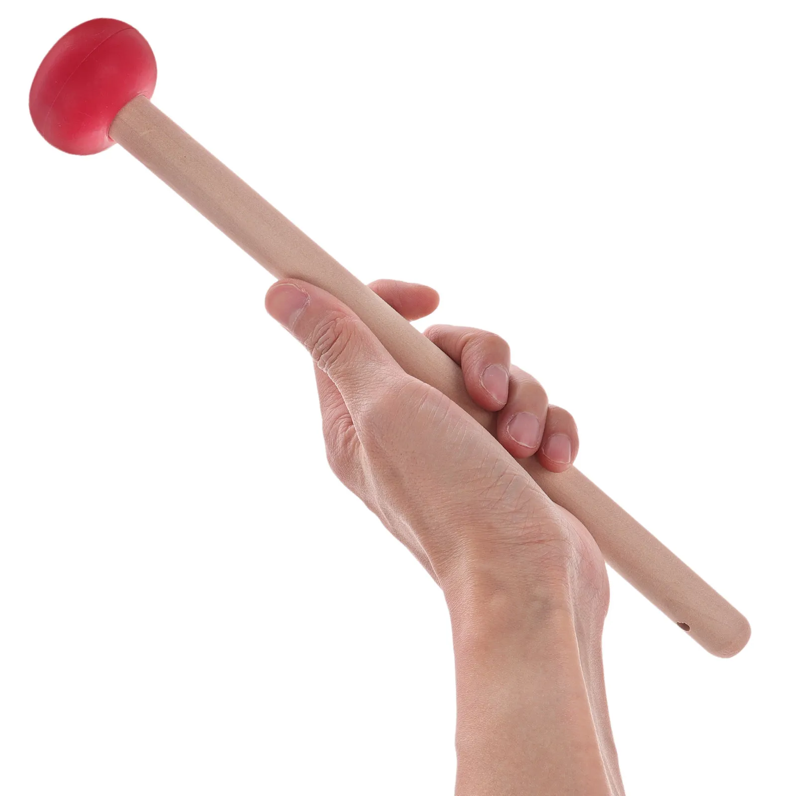 Wood Handle Rubber Mallet for Gong Copper Gong Accessories Drumsticks for Percussion Instruments Drum Sticks Exercise Drum