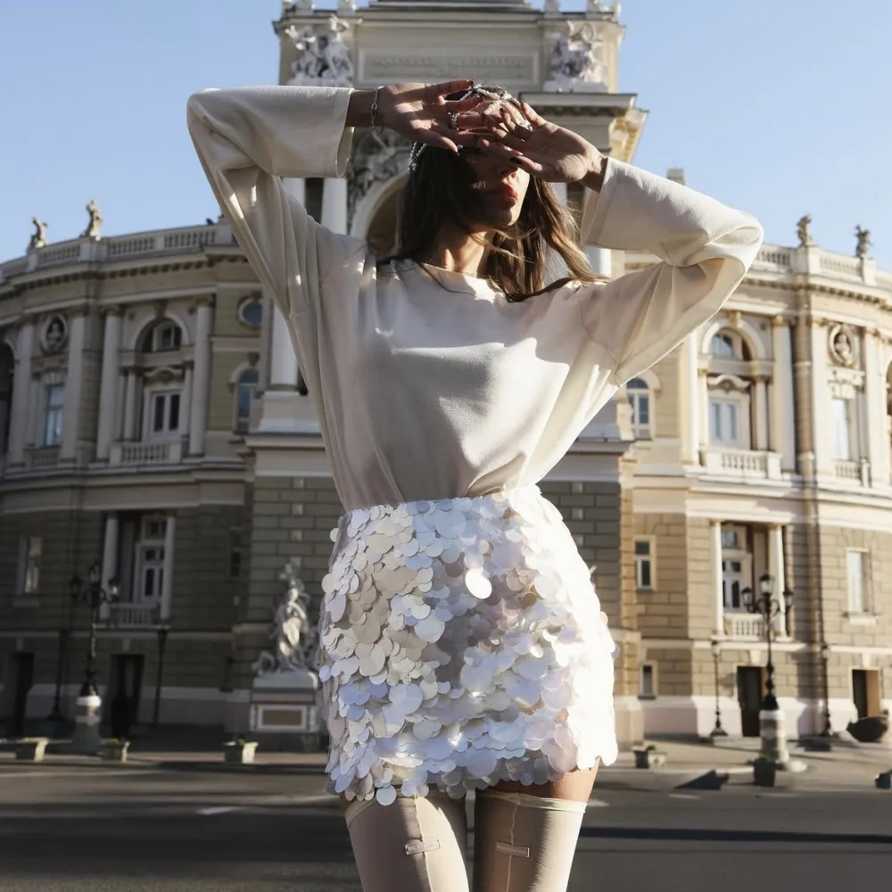 

Mini Sequined Party Skirt High Street Birthday Skirt For Women