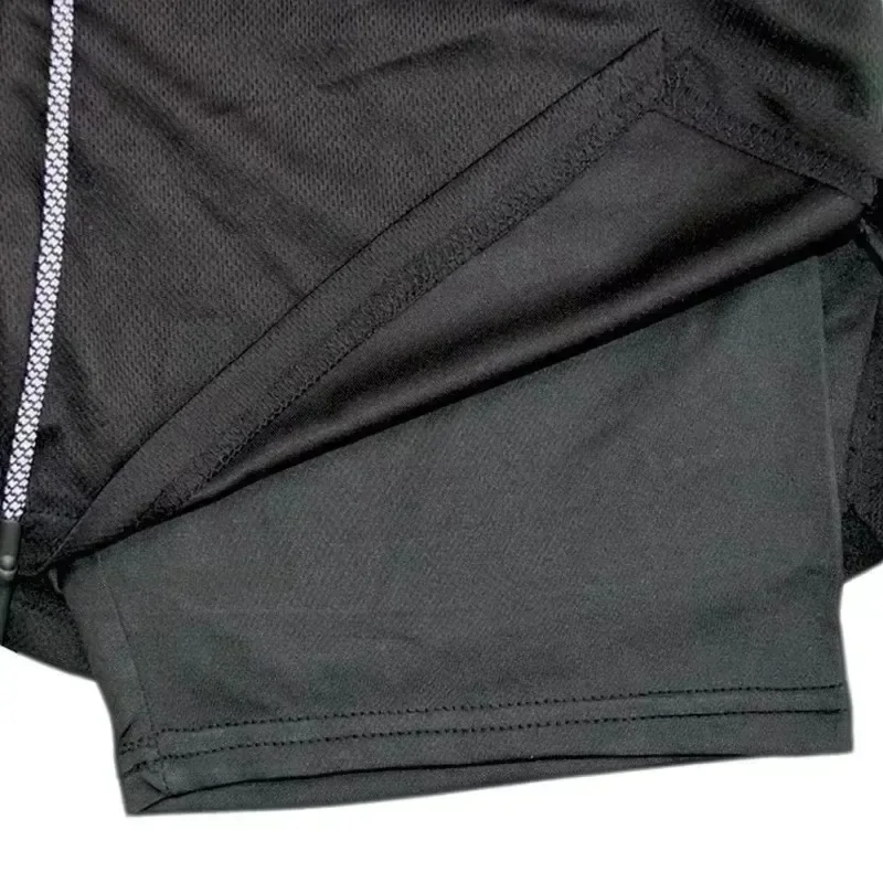 Shorts Dragon Ball autênticos 2025 - Shorts esportivos com licença oficial estilo Y2K de camada dupla Goku para homens