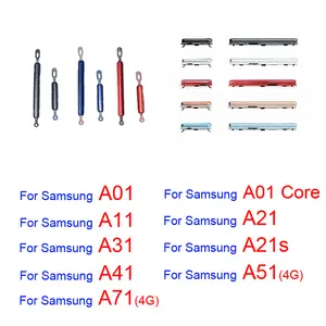 Bilashmart Samsung Galaxy A01 Core A11 A21 A21s A31 A41 A51 A71 4G Phone BackShell Power Volume Side Button On Off External Key Part