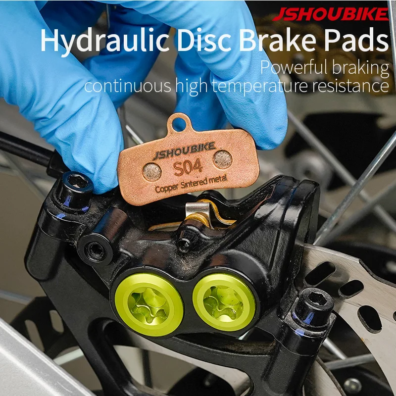 JSHOUBIKE Bicycle Hydraulic Disc Brake Pad MTB Copper sintering process for SHIMANO MT200 XT XTR M315 SRAM Avid BB5 BB7 E1