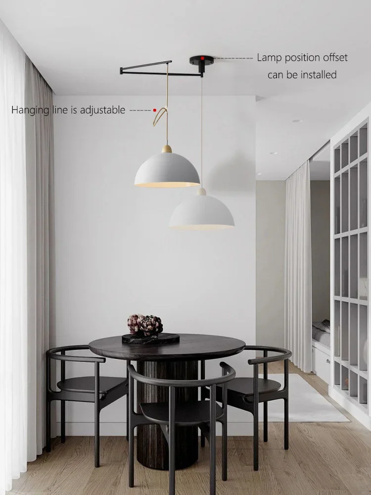 2026 Modern Living Room Chandeliers Dining Table Ceiling Chandelier Hanging Light Adjustable Position Fixture Indoor Lighting La