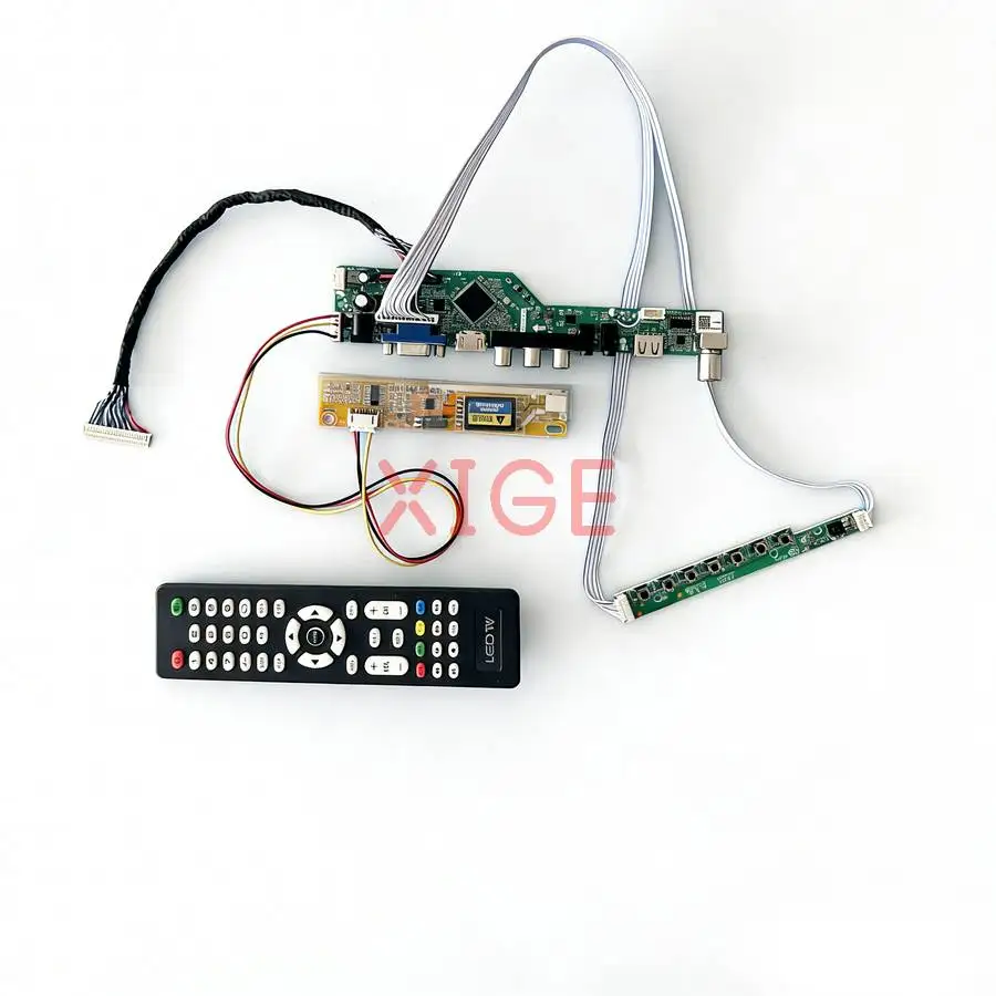 

Плата контроллера Matrix Drive Board для QD15TL04 QD15TL02 QD15TL01 QD15TL03 1280*800 1CCFL LVDS-30Pin HDMI+VGA+AV+USB 1280x800 DIY Kit