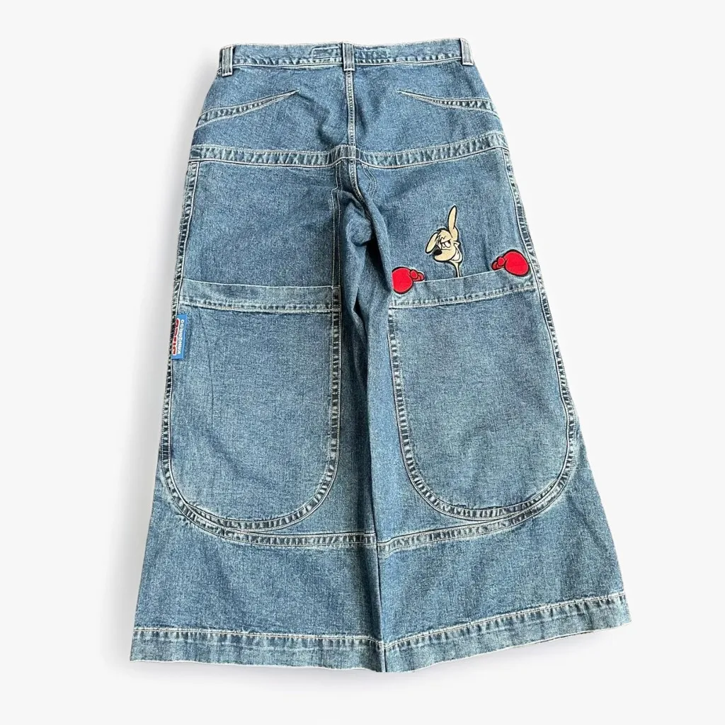 

Harajuku High Quality jeans Y2k Vintage Baggy Jeans Men Embroidered Goth streetwear men women Hip Hop Casual wide leg jeans