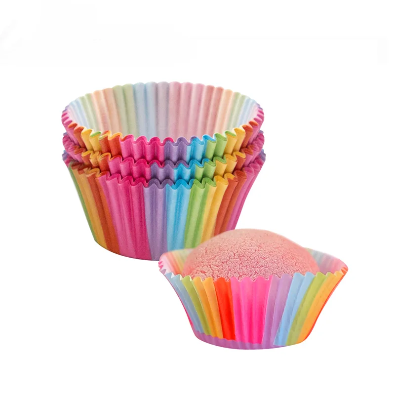 100pcs  Pastry Accessory Muffin Cupcake Paper Cups Mini Baking Cups Paper Oil Cake Cupcake Liners Bakery Kitchen Supplies 211