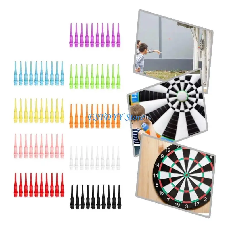 مجموعة G6DE مكونة من 50 قطعة من رؤوس رمي السهام الناعمة ونصائح رمي السهام الناعمة وملحقات السهام