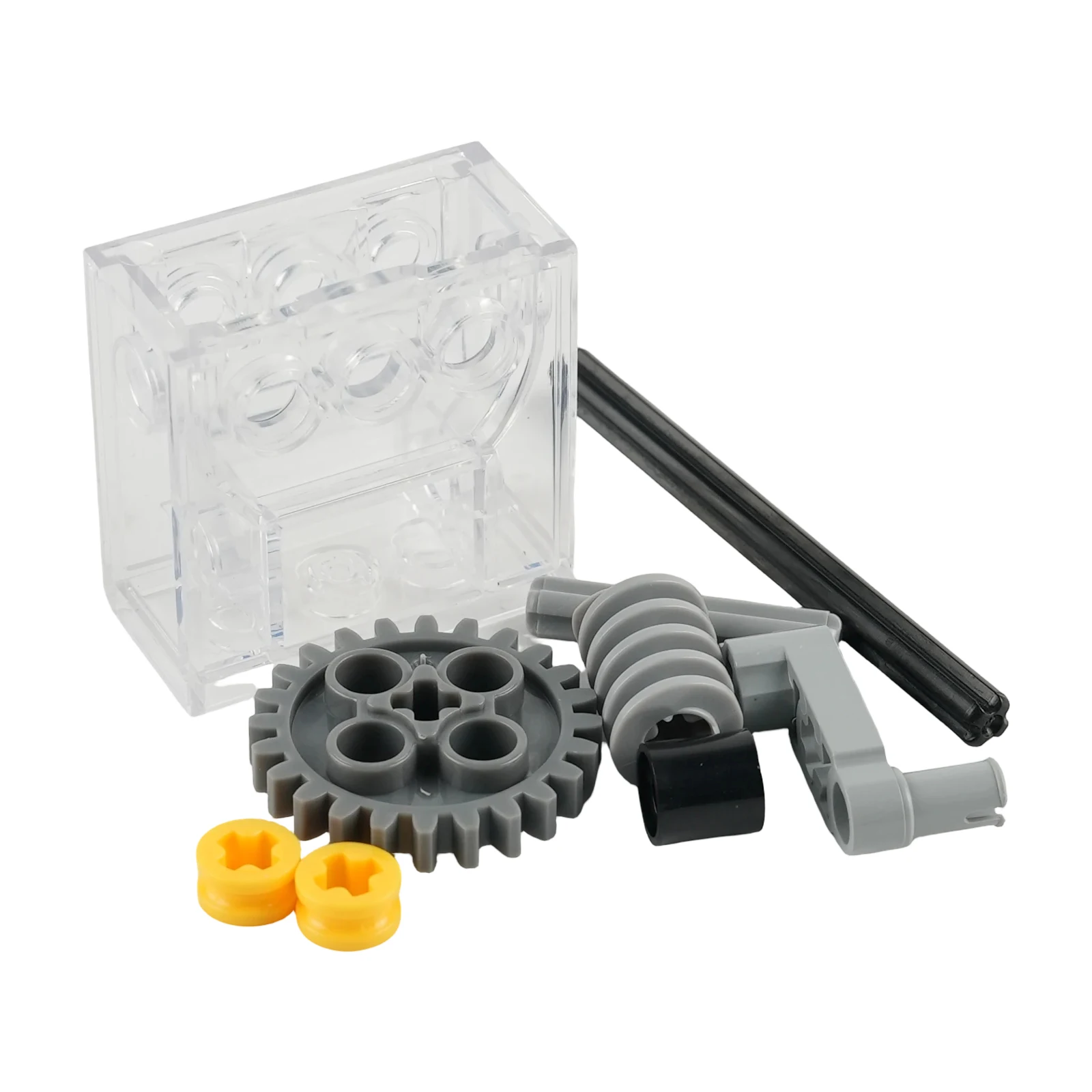 MOC 터보 기술 블록 기어 부품 클리어 터보 박스 6588/4716/3648 조립 장난감 소형 브릭 교체 액세서리