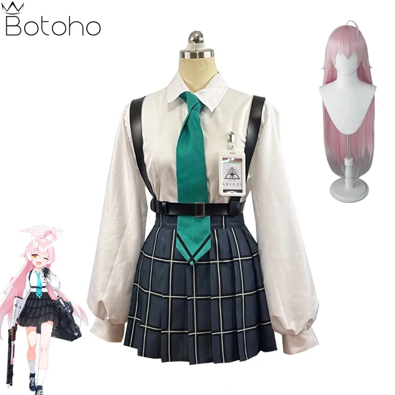 

Game Blue Archive Takanashi Hoshino Cosplay Wigs Costume Women JK School Uniforms Sailor Suit Halloween Carnival Party Clothing