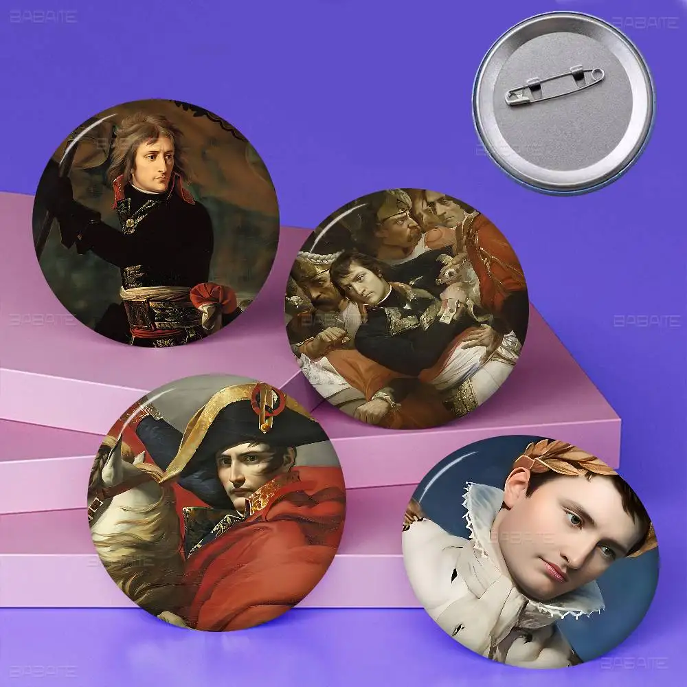 Napoleon Bonaparte 58mm Handmade Brooch Cartoon Cosplay Badge on Backpack Jewelry Accessories Gifts