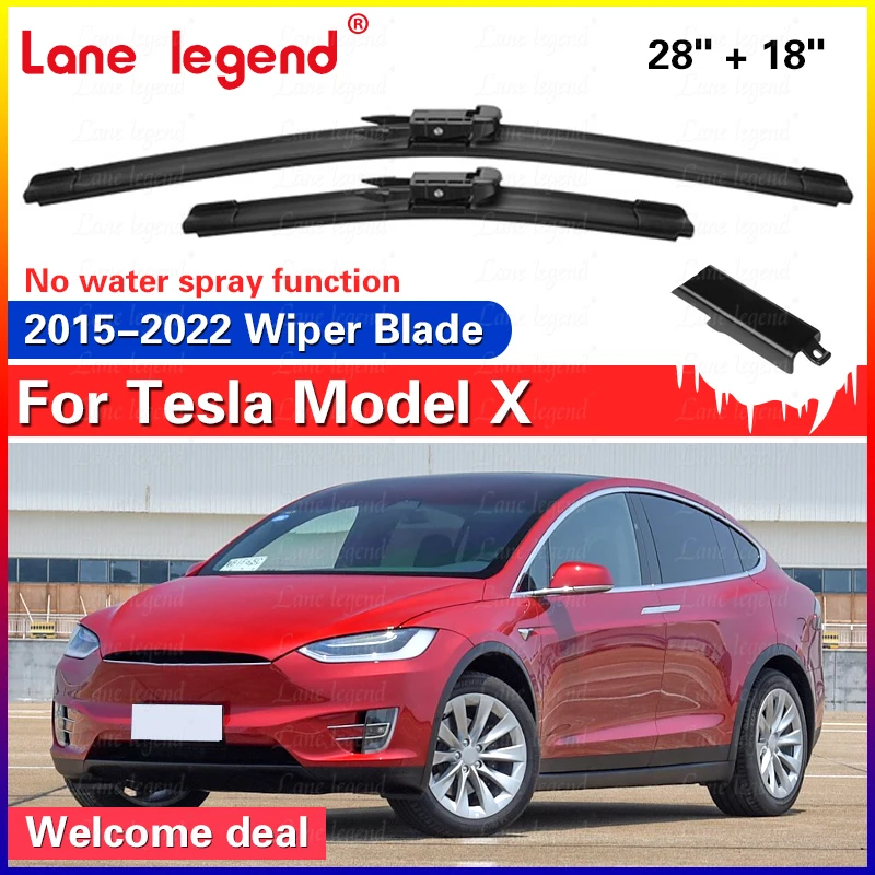 Frontscheibenwischerblätter für Tesla Model X 2015 2016 2017 2018 2019 2020 2021 2022 28'+18' (ohne Wassersprühfunktion)