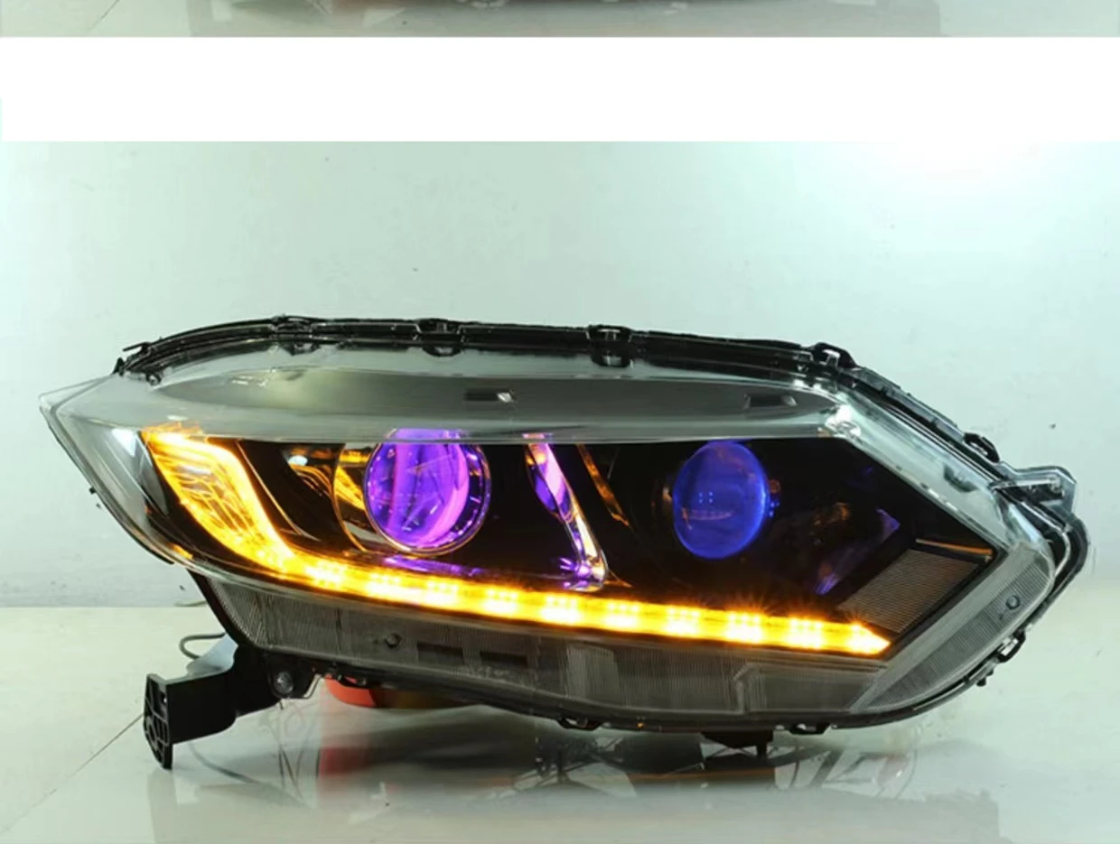 For Honda xrv LED Headlight assembly DRL daytime running light lamp angel devil eye Xenon Car accessories