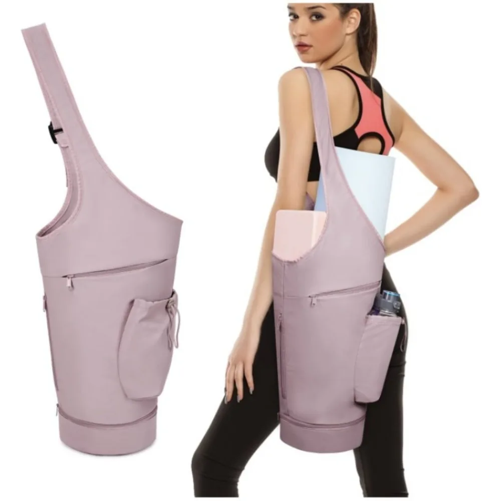 

New Large Capacity Yoga Mat Holder Bag with Water Bottle Bag Waterproof Sports Mat Bag Fitness Women Yoga Mat Holder