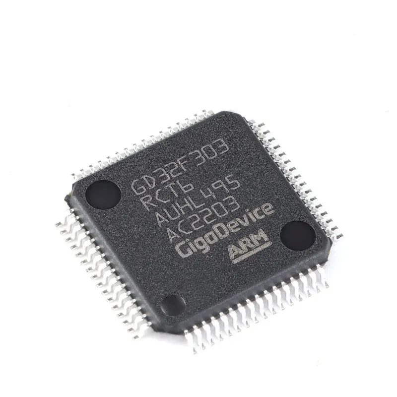 GD32F303RCT6 GD32F303 RCT6 LQFP-64 256KB 48KB FLASH 51 2.6V~3.6V ARM-M4 120MHz Microcontrollers (MCU/MPU/SOC) Available(1pcs)