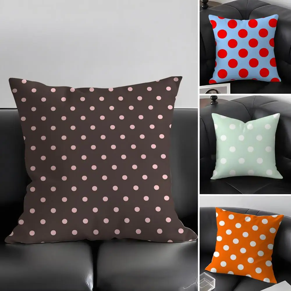 

Наволочка в горошек в стиле INS, ультрамягкая, приятная для кожи ткань, комфорт как облако, со скрытой молнией