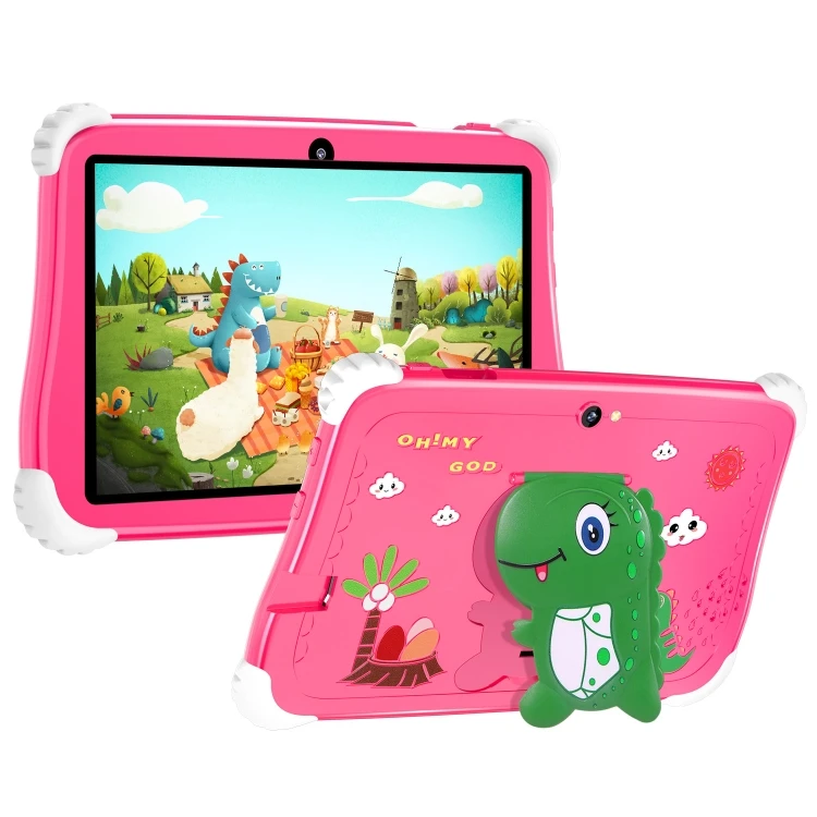 Factory Price C75 Dinosaur 7 inch WiFi Kids Tablet PC 2GB+16GB Android 7.0 MT6735 Octa Core CPU Children Tablet