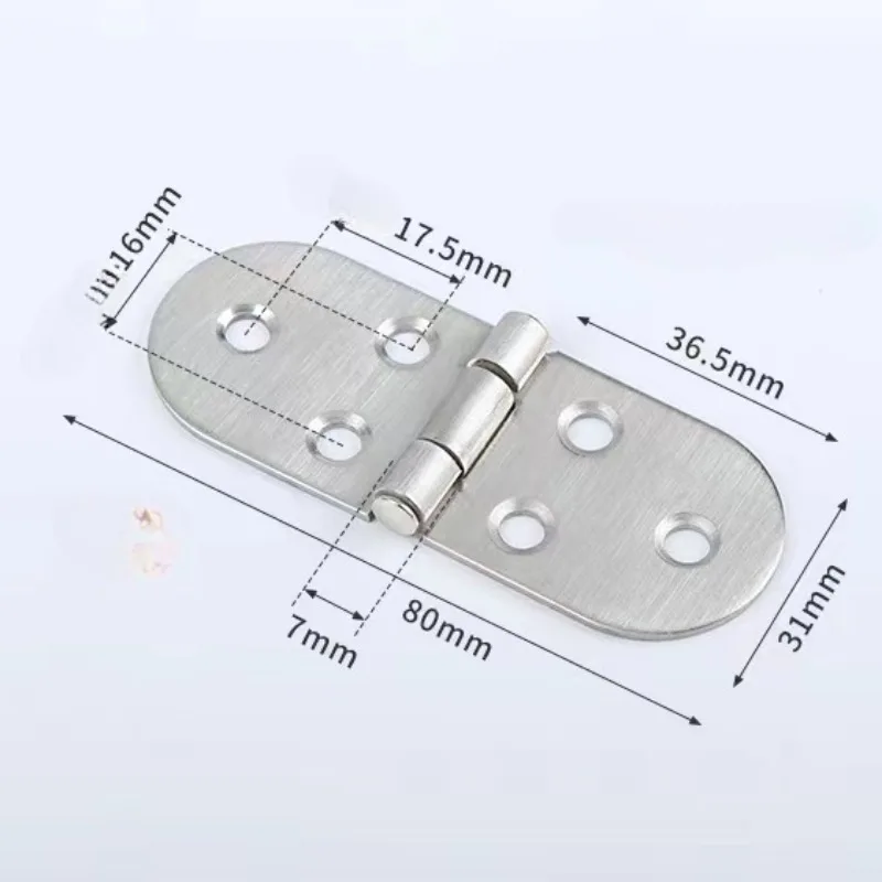 Chinese Style Packaging Box Accessories Antique Oval Olive Lace Hinge 6-hole Hinge