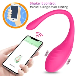 Wireless bluetooth g point vibrator vibrator for women app remote control use vibrating egg clit female panties sex toys for adu