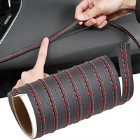 Car Mouldings Trim Pu Leather DIY Braid Decorative Line Strip For Door Dashboard Sticker Car Interior Accessories Universal