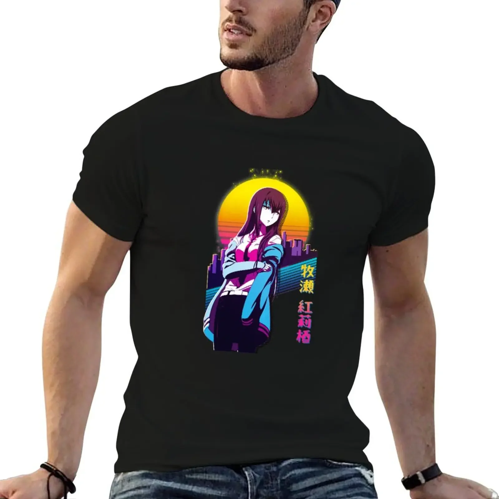 Steins;Gate Kurisu Makise - Steins Gate - T-Shirt funny gifts Short sleeve tee Men's t shirts