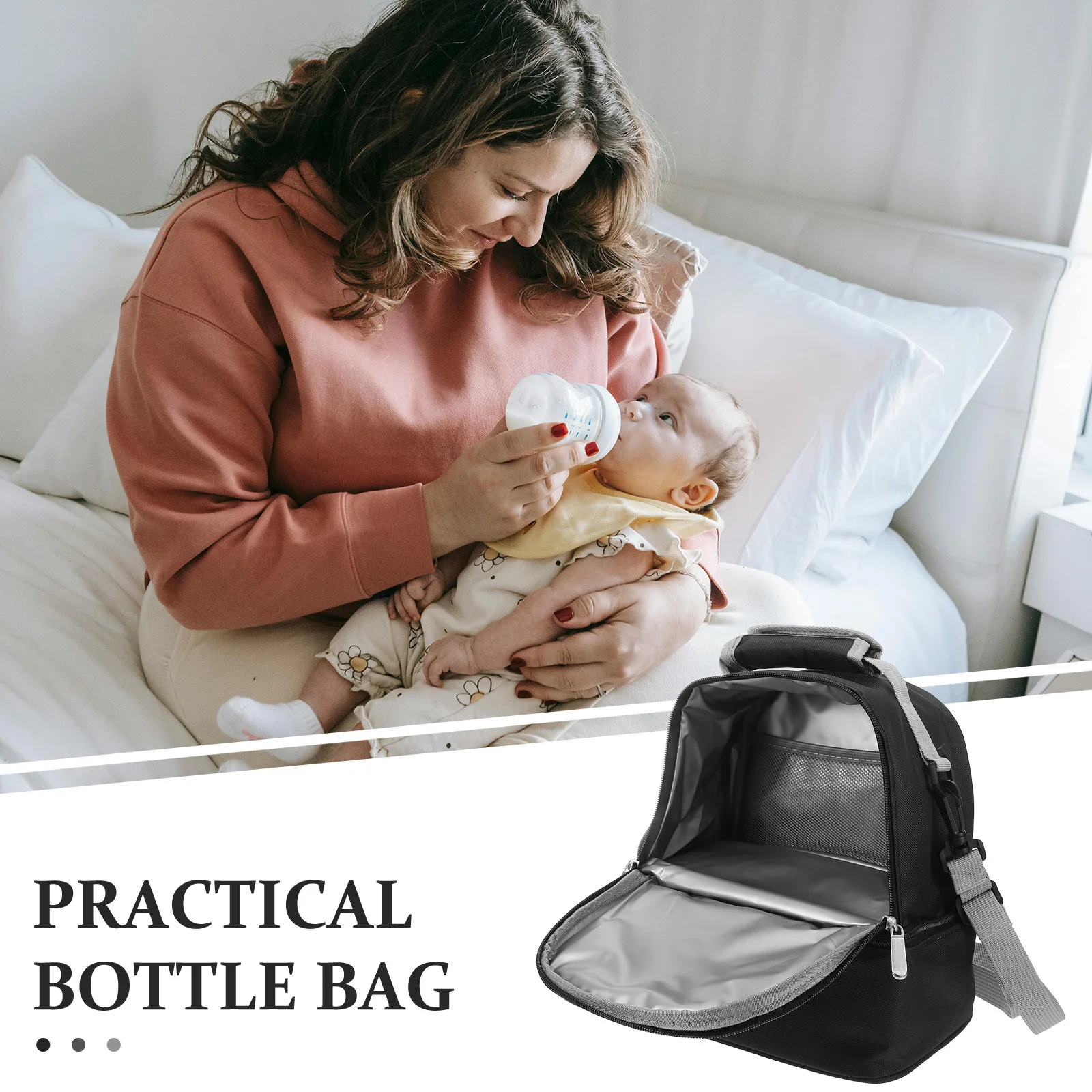 

Baby Bottle Thermal Bag Portable Insulated Milk Bottle Bag Nursing Pouch Strap Cooler Tote for Outdoor Travel Use