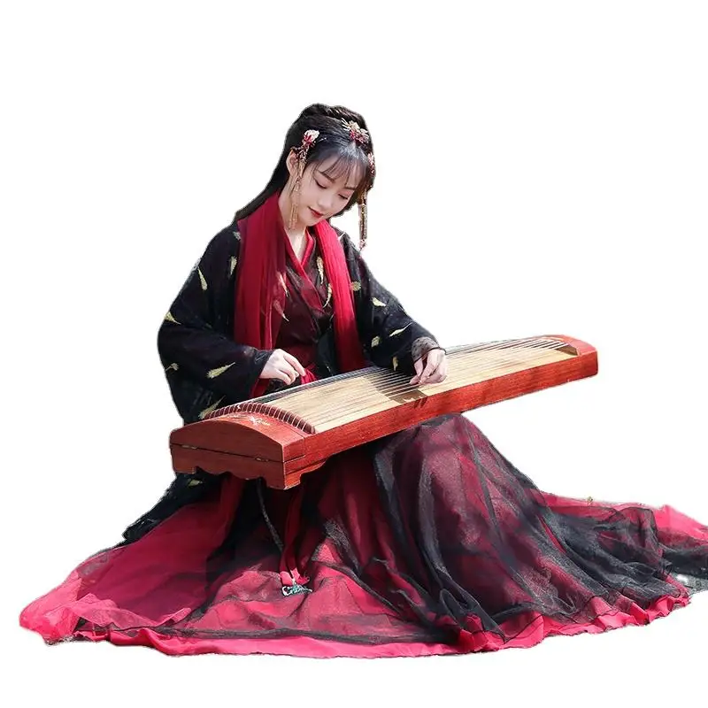 

Female Chivalrous Trend Elegant Ancient Costume Chinese Hanfu Annual Meeting Dance Performance Clothing Spring Outing Dress Lady