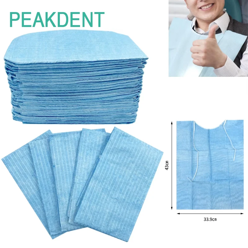 

100Pcs/Pack Disposable Dental Bib Scarf Protector Pads Dentistry Consumables Tattoo Cleaning Protection Tools