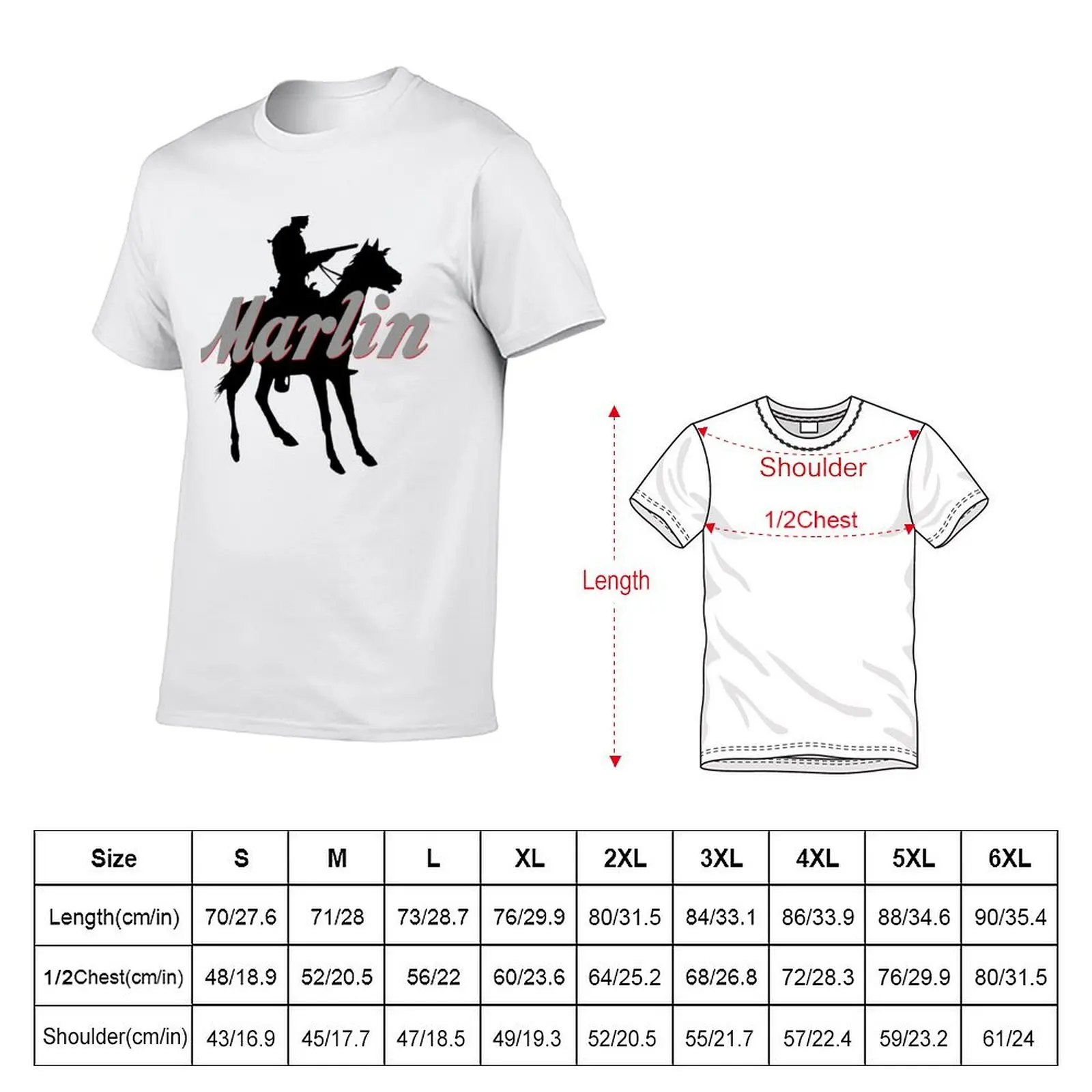 Marlin Firearms T-Shirt Plus Size Summer Casual T-Shirt