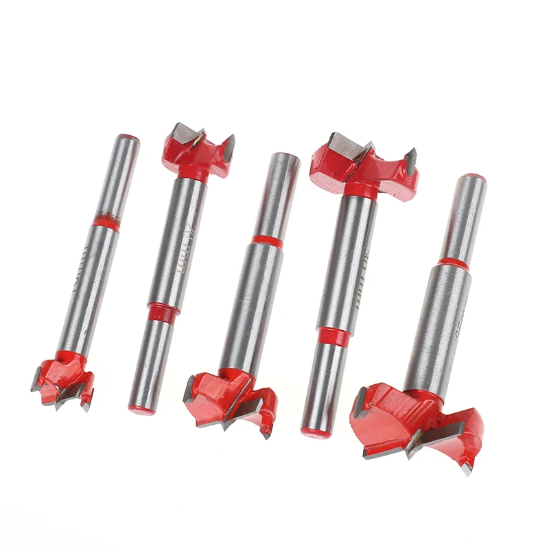 5pc Forstner Tips Hinge Boring Drill Bit Set for Carpentry Wood Window Hole Cutter Auger Wooden Drilling Dia 15 20 25 30 35mm