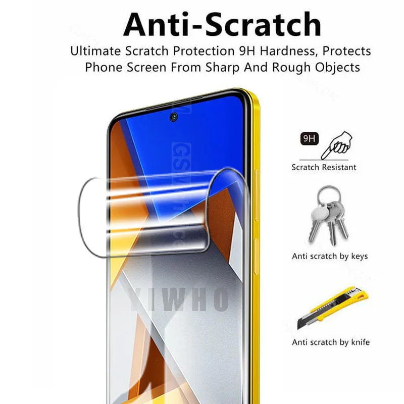 Hydrogel Film For Xiaomi Poco M4 Pro 4G Glass Screen Protector Poco M4 Pro 5G Tempered Glass Protective Film Poco X4 Pro NFC X3