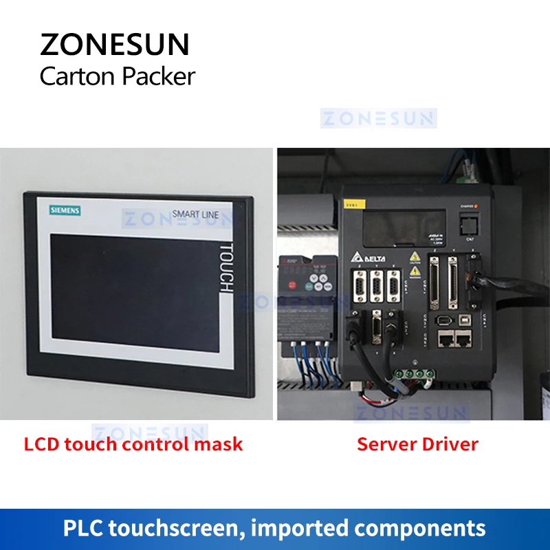 ZONESUN Automatic Carton Packaging Machine Robot Gripper Robotic Arm Loading Erecting Case Cardboard Box Sealing Packer ZS-CPL