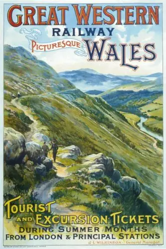Wales Great Western Rail Train Advert Vintage Style Metal Sign Letter Box Gift