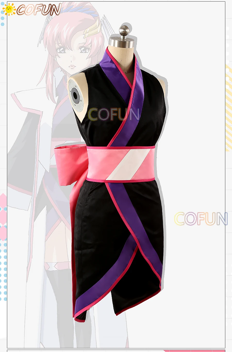 COFUN [Customized] Lacus Clyne Mobile Suit Gundam Cosplay Costume Fighting Halloween Costume Women Men