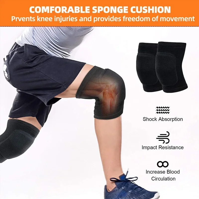 WorthWhile Tanz-Knieschoner für Volleyball Yoga Damen Kinder Herren Patella-Stütze EVA-Knieschoner – Detail 5