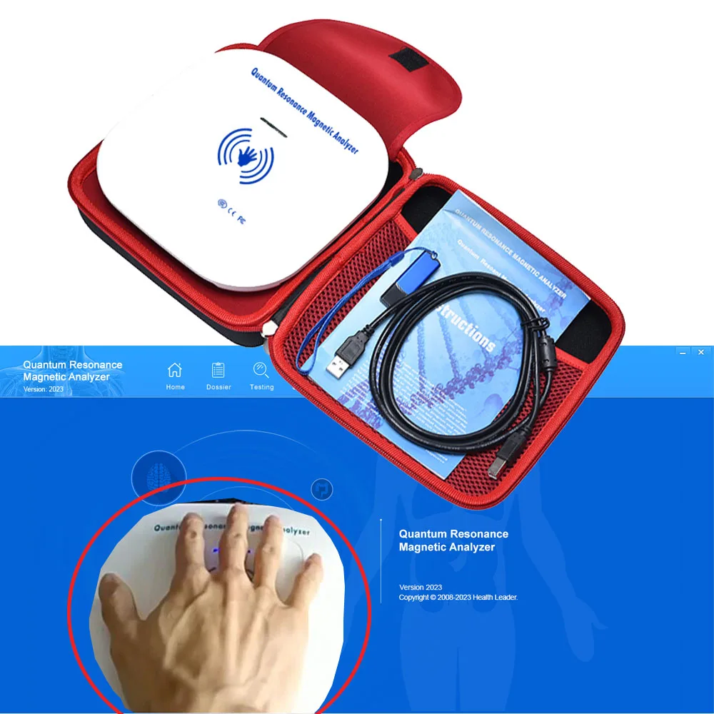 Best Selling QMR 998 Quantum Analyzer Mini Portable Original Software Palm Hand Touch Quantum Bio-electric Body Analyzer