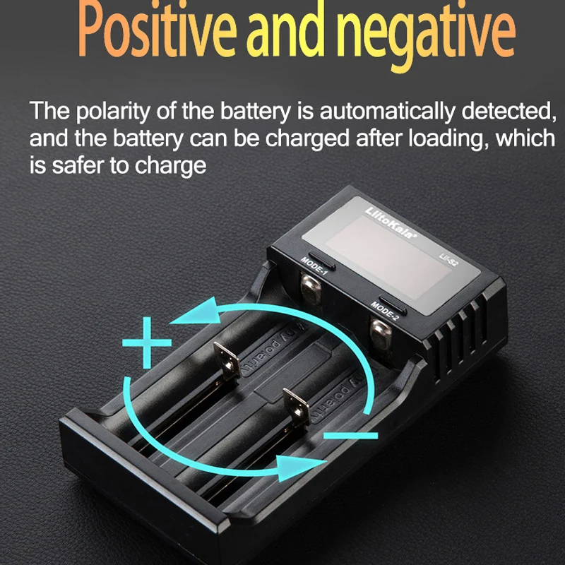 LiitoKala Lii-S2 battery Charger for 3.7V 3.2V 18650 26650 21700 18350 1.2V AA AAA Flashlight headlamp fan mouse keyboard