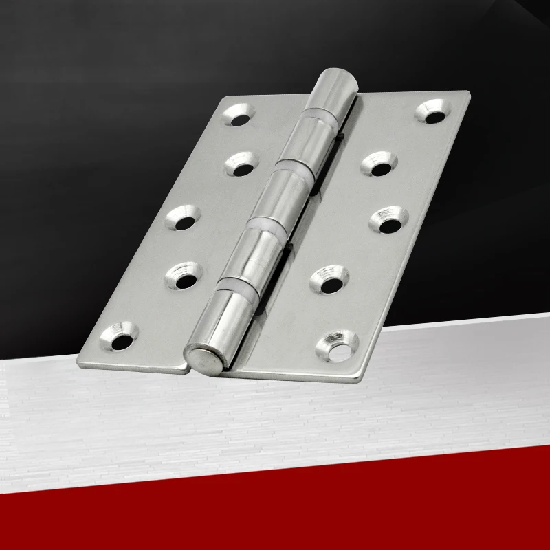 304 Stainless Steel ZL065 Hinge Widened Indoor Wooden Door Lotus Page Hardware Enlarged Heavy-Duty Leaf Hinge Complete