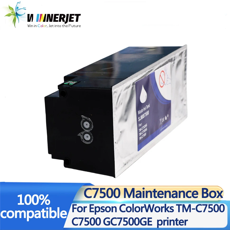 c7500 SJMB7500 Maintenance Box With one time use chip For Epson ColorWorks TM-C7500  C7500   GC7500GE  printer