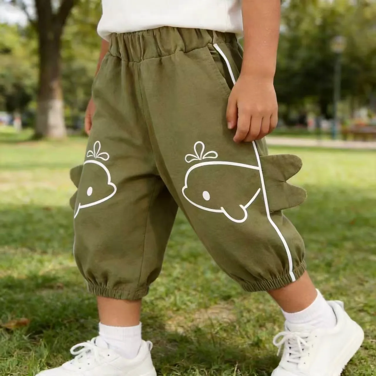 Trendy Fashion Boys Set Outer Wear Stylish Street Baby Summer Thin Lantern Pants Cuffed Long Cute Pants