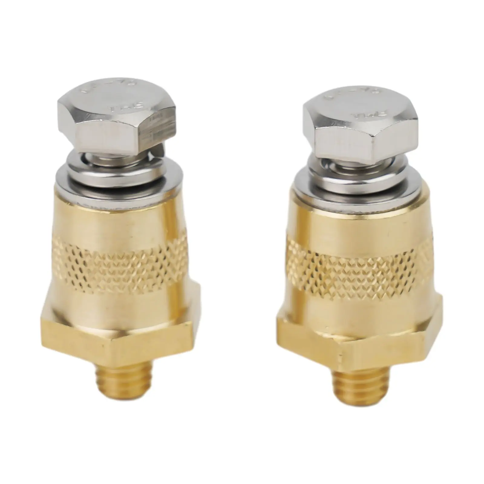 2 Pieces M8 Battery Pole Adapter Terminals with Stainless Screws for Replacement and Maintenance of Car and Marine Batteries