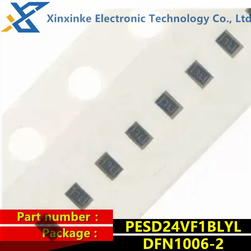 100PCS PESD24VF1BLYL Marking：7L DFN1006-2 Ultra-low Capacitance Bidirectional ESD Protection Diode