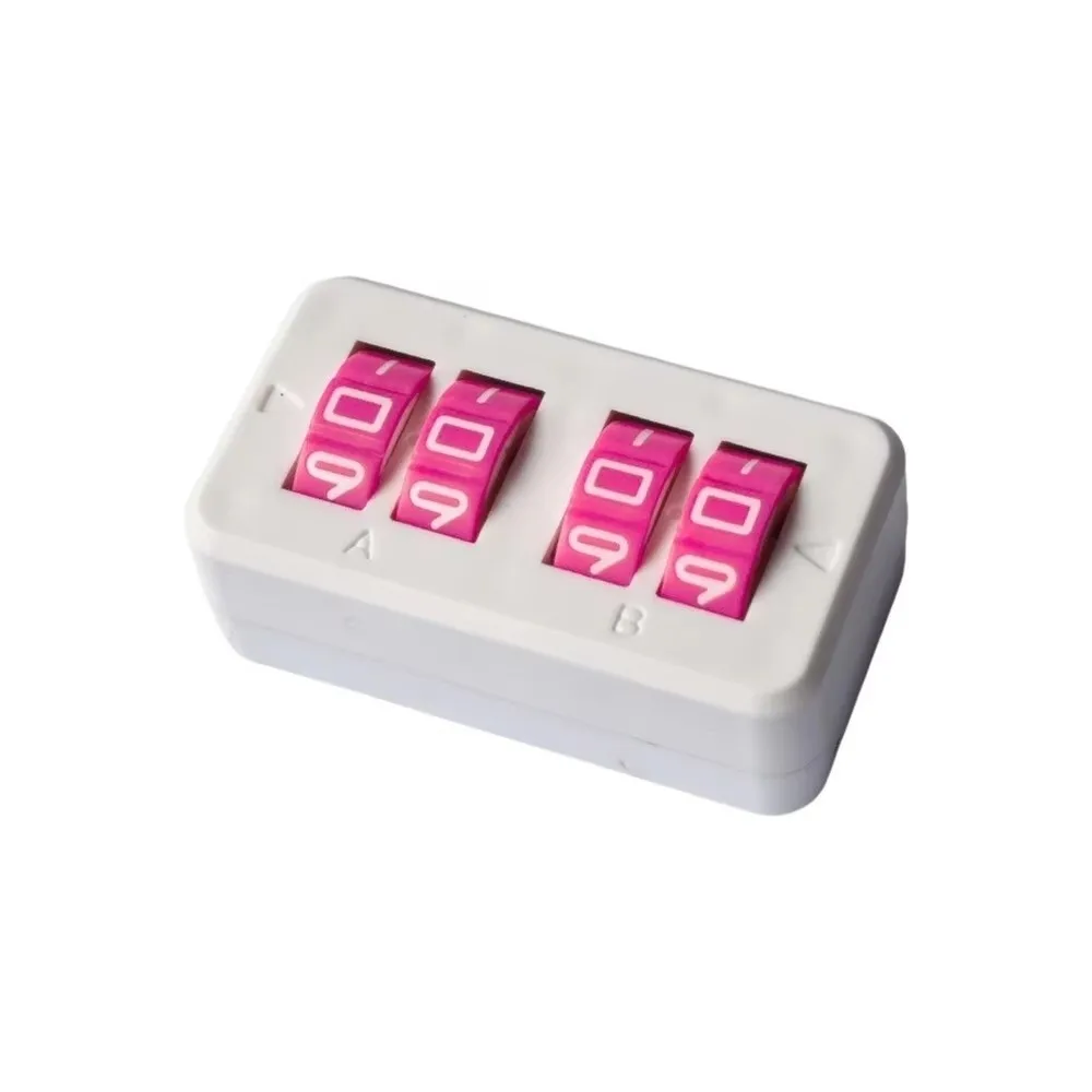 4 Digit Display Board Game Score Tracker Rotating Number Dials Date-Time Display Wheel Scorekeeper Self Discipline Design