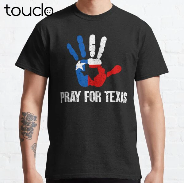 Pray For Texas Texas Strong Gun Control Now Classic T-Shirt Shirt Dresses For Women Custom Gift Tshirt Retro