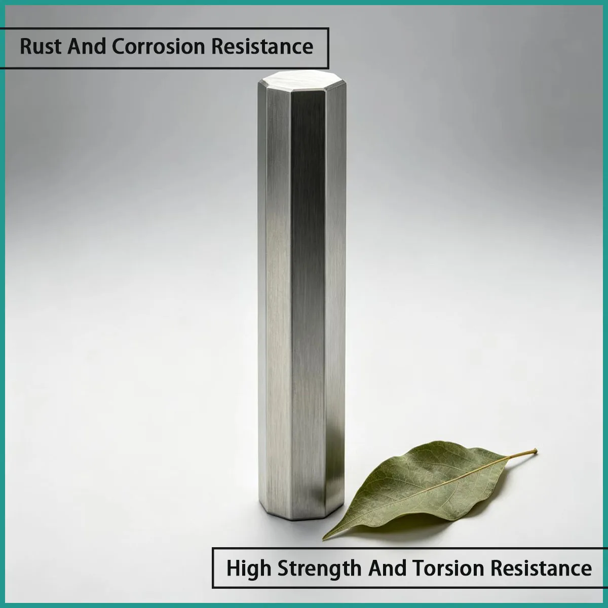 Stainless steel hexagonal bar with dimensions of 5-130mm is used for tool shafts, connectors, mechanical parts, etc