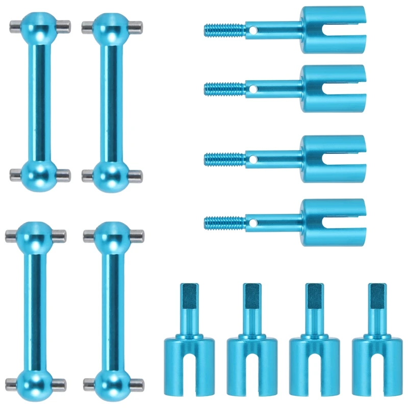 Metalowy wał napędowy Zestaw przegubów z kością dla Tamiya TT01 TT-01 TT01D TT01E TT02 TT-02 1/10 RC Car Upgrade Parts