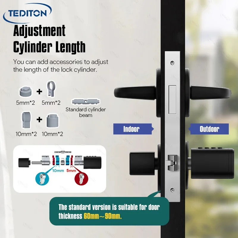 Silinder Kunci Pintu Besi Elektrik Aman, Kunci Mortise, Silinder Kunci Master Hotel, Silinder Kunci Master Umum