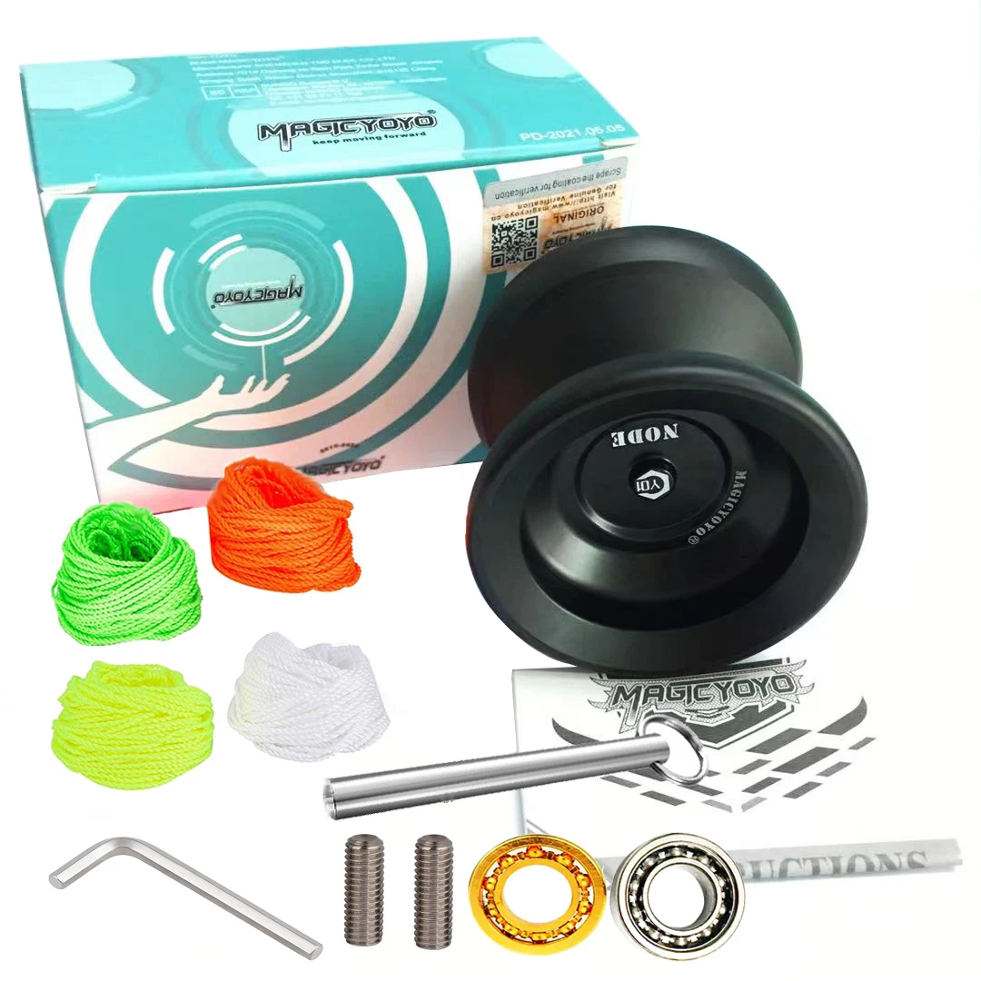 Magicyoyo Y01 NODE Yoyo Series Metal Yo-Yo Toy High Speed 10 Ball Bearings W/ 5 Polyester String Ropes Gift Toys