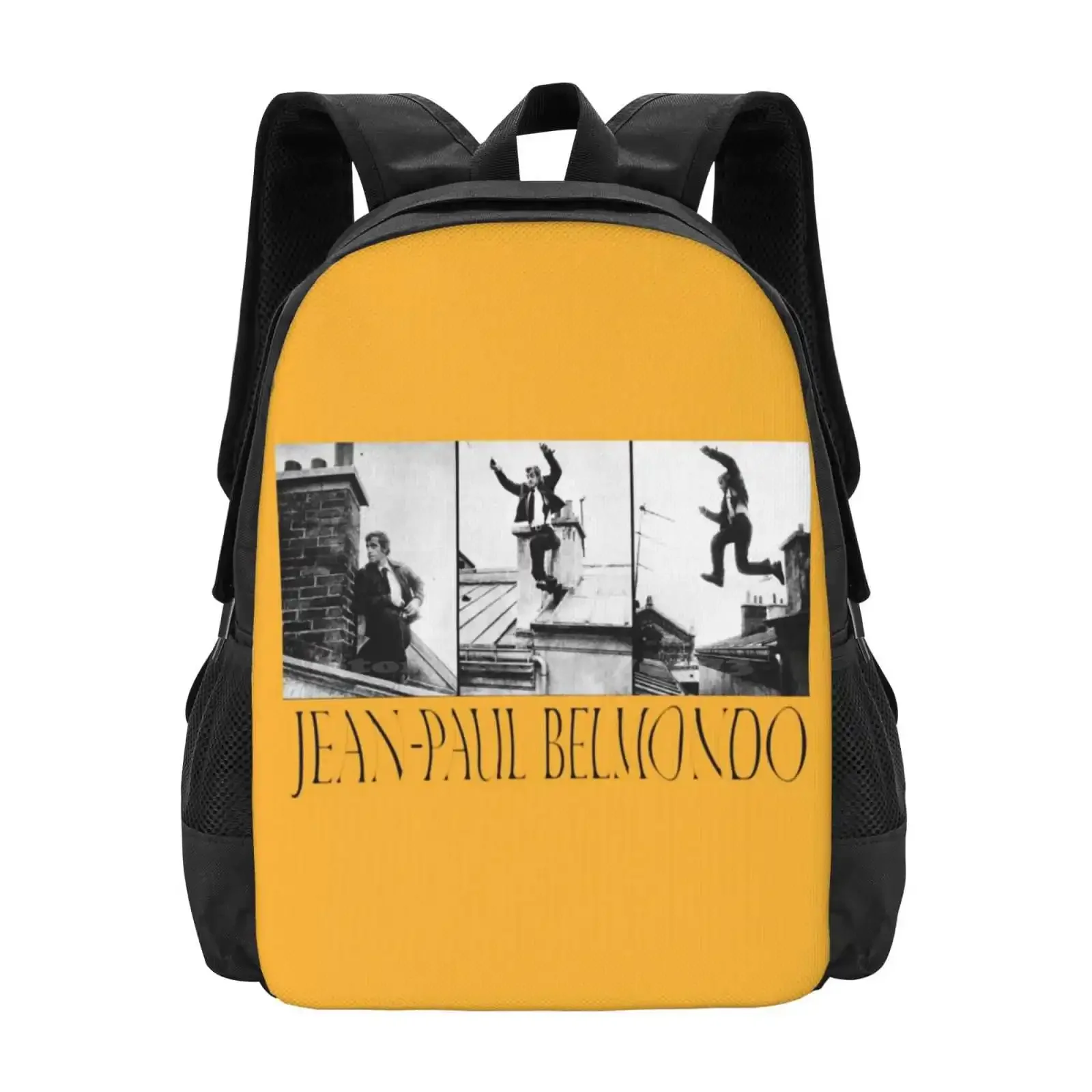 

Рюкзак Jean-Paul Belmondo с 3d принтом, студенческая сумка Jean Paul Belmondo, голова актера, портрет лица, полуреалистичные люди