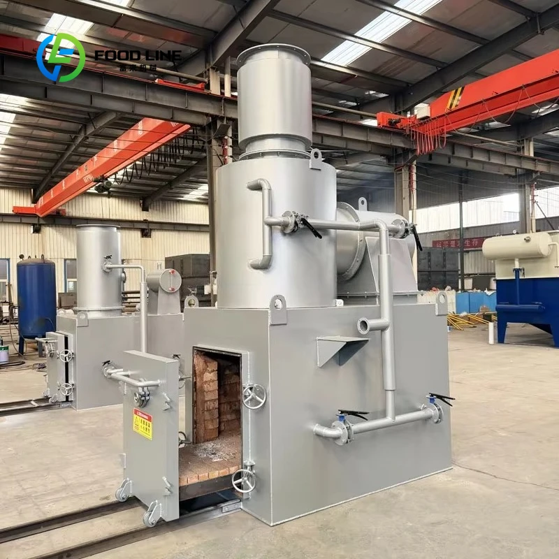 Customized Mobile Animal Incinerator Smokeless Pet Crematorium Waste Treatment Machinery Multifunction Mini Waste Incinerator.