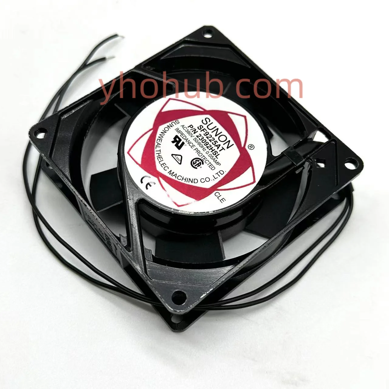 SUNON SF9225AT P/N23092HSL AC 380V 0.05AMP 90x90x25mm Server Cooling Fan