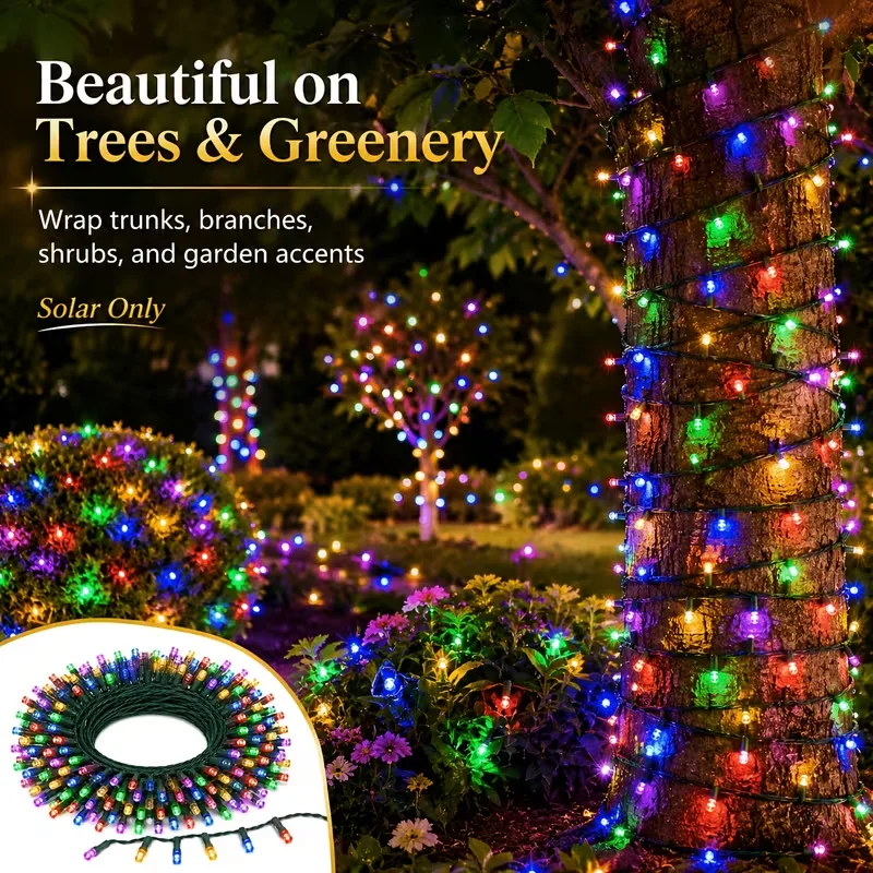 20/50 Led Solar String Light Fairy Garden Waterproof Outdoor Lamp 6V Garland For Christmas Xmas Holiday Party Home Decoration
